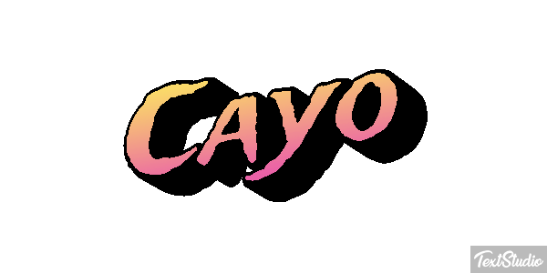 Cayo Efecto de texto