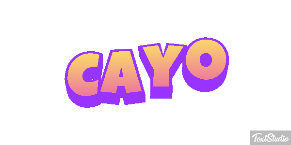 Cayo Efecto de texto
