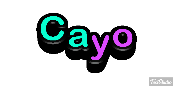 Cayo Efecto de texto
