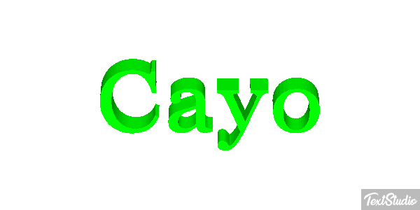 Cayo Efecto de texto