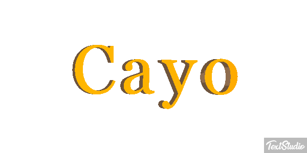 Cayo Efecto de texto