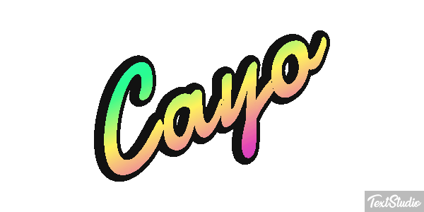 Cayo Efecto de texto