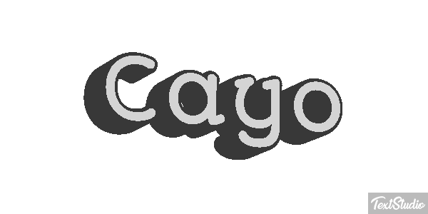 Cayo Efecto de texto