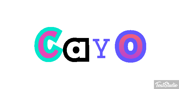 Cayo Efecto de texto