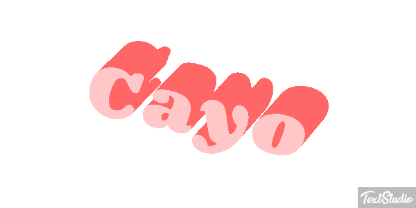 Cayo Efecto de texto