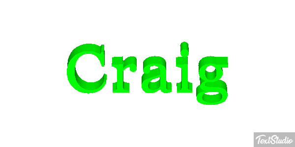 Craig Text effect