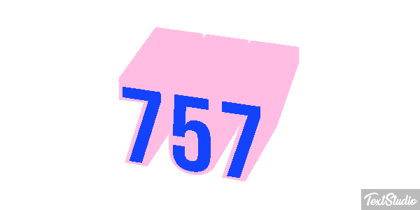 757 Texteffekt