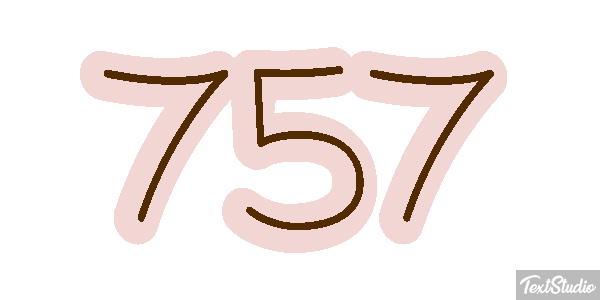 757 Texteffekt