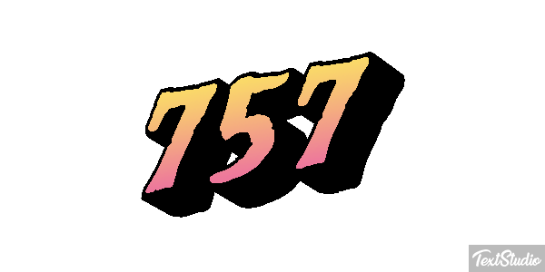757 Texteffekt