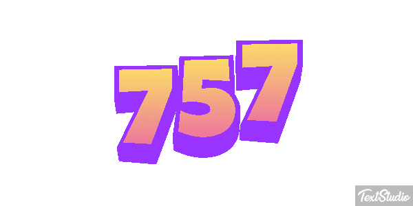 757 Texteffekt