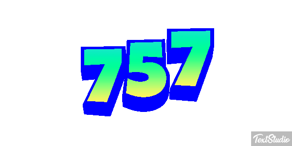 757 Texteffekt