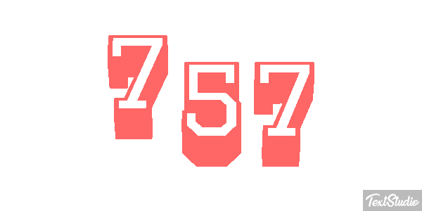 757 Texteffekt
