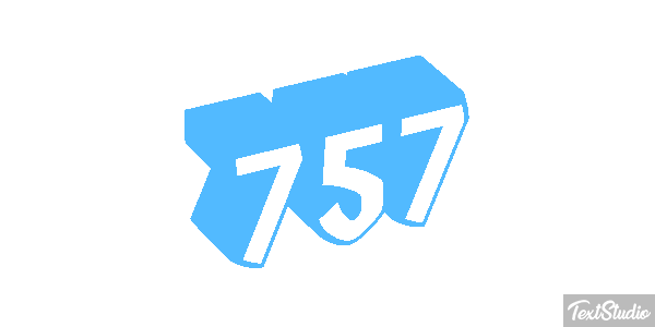 757 Texteffekt