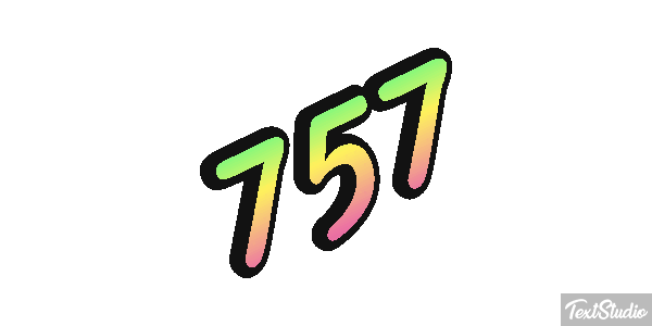 757 Texteffekt