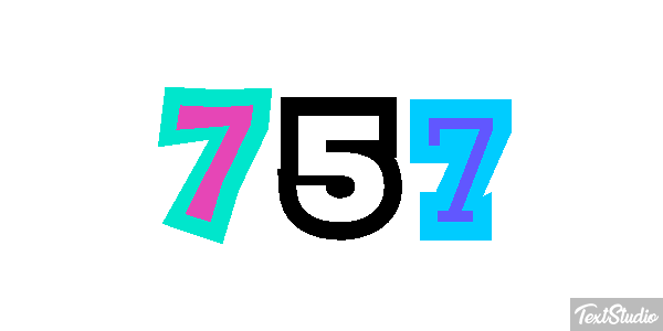 757 Texteffekt