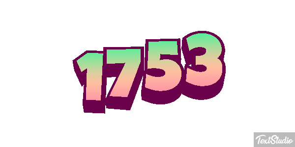 1753 Texteffekt