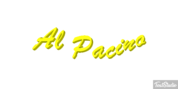 Al Pacino Text effect