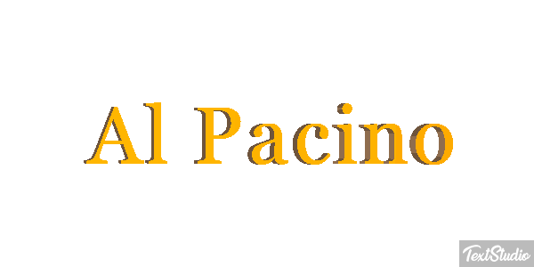 Al Pacino Text effect