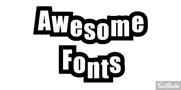 Awesome Fonts Text effect