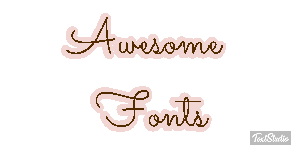 Awesome Fonts Text effect