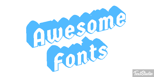 Awesome Fonts Text effect