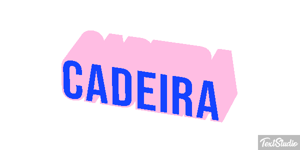 Cadeira Efeito do texto