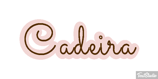 Cadeira Efeito do texto