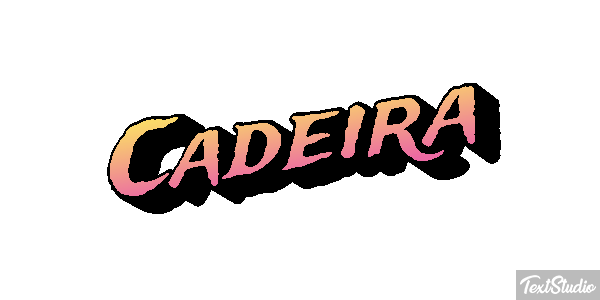 Cadeira Efeito do texto
