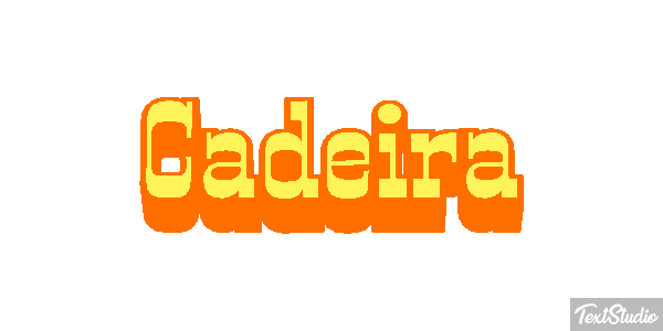 Cadeira Efeito do texto