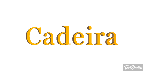 Cadeira Efeito do texto