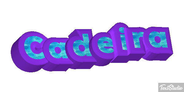 Cadeira Efeito do texto