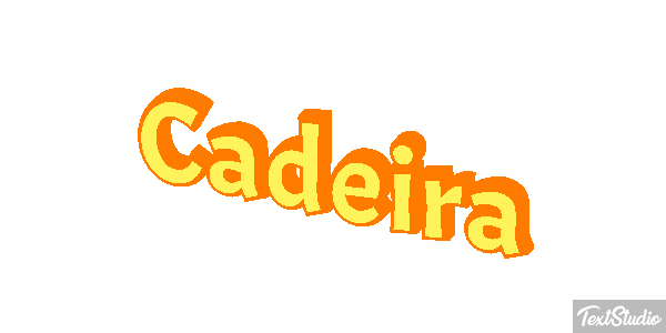 Cadeira Efeito do texto