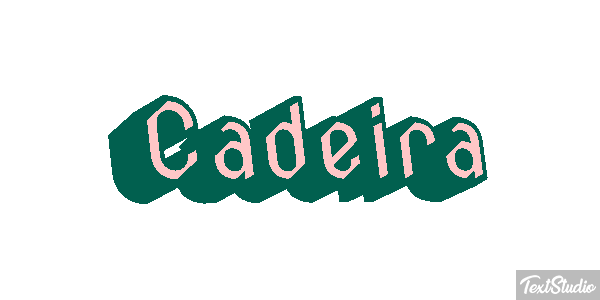 Cadeira Efeito do texto