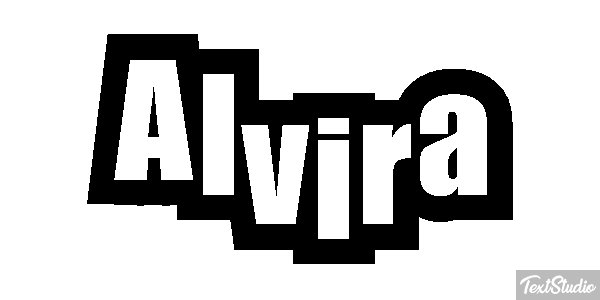 Alvira Tekst effect