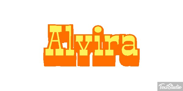 Alvira Tekst effect
