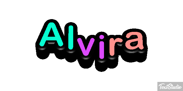 Alvira Tekst effect