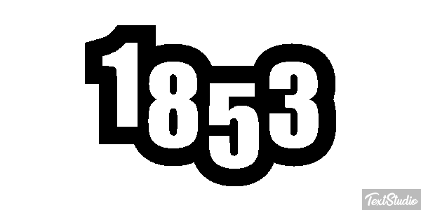 1853 Text effect