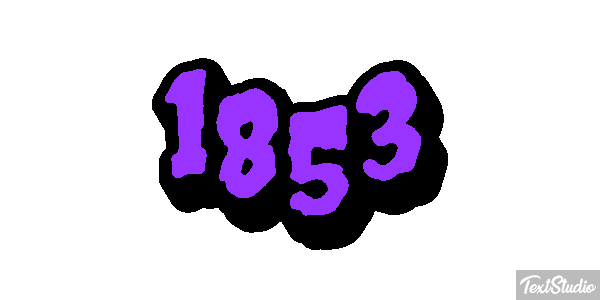 1853 Text effect