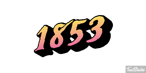1853 Text effect