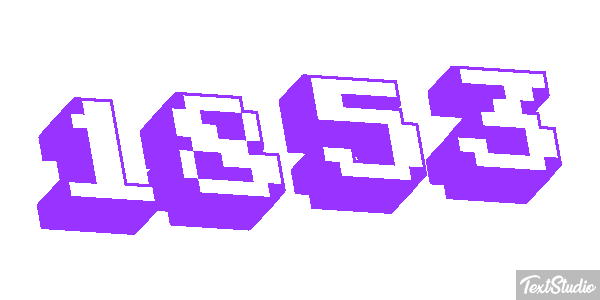 1853 Text effect
