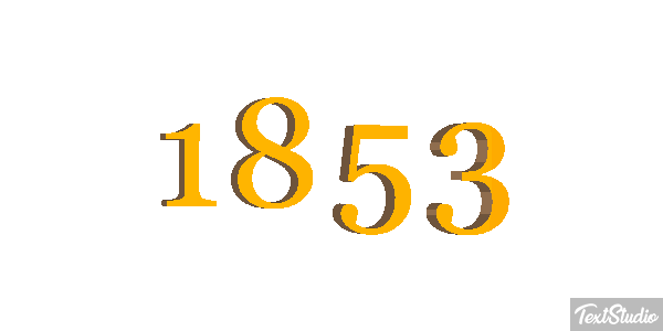 1853 Text effect