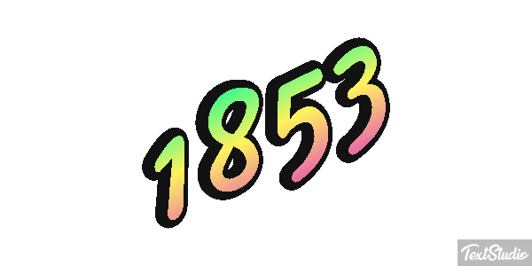 1853 Text effect