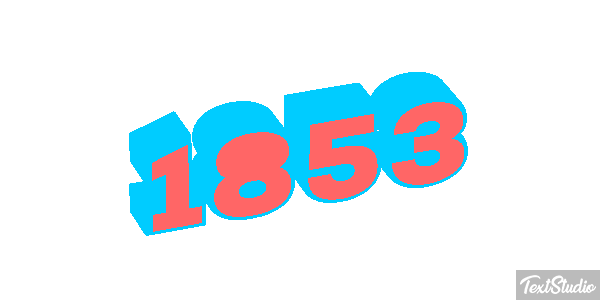 1853 Text effect