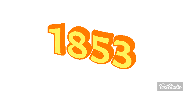 1853 Text effect