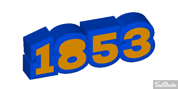 1853 Text effect