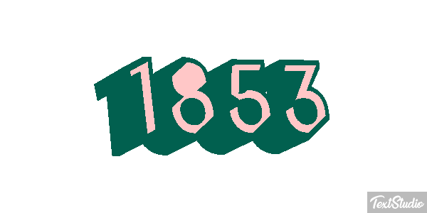 1853 Text effect