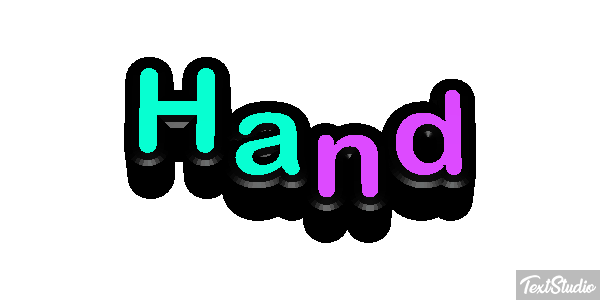 Hand Текстовый эффект