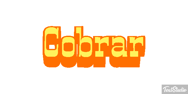 Cobrar Tekst effect