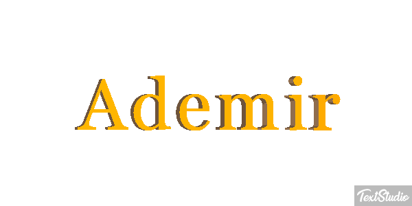 Ademir Tekst effect