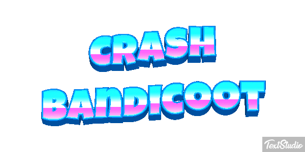 Crash Bandicoot Effetto testo